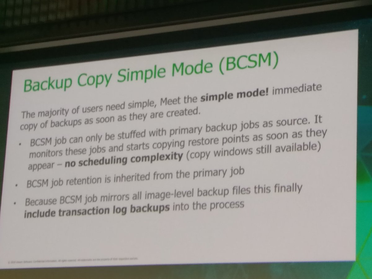 ErwannSimon's tweet image. Enhanced #Backup and #BackupCopy with #Veeam next release #VeeamOnForum @Veeam_Fr
