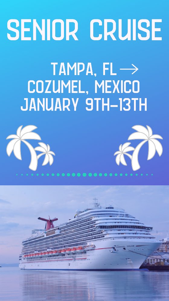 NiagaraU2020's tweet photo. GET READY CLASS OF 2020!!!
Senior cruise is coming up!🌊☀️🛳 https://t.co/cfUEMLFqPc