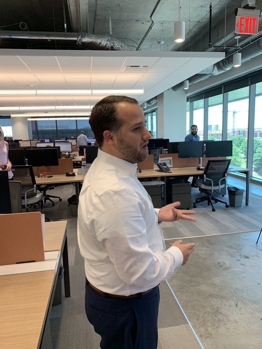 NCTA's tweet photo. Checking out @gositehands SOC (service operations center)! Thanks Nick for the overview! #nctechtour https://t.co/Fx5CQLHg8g