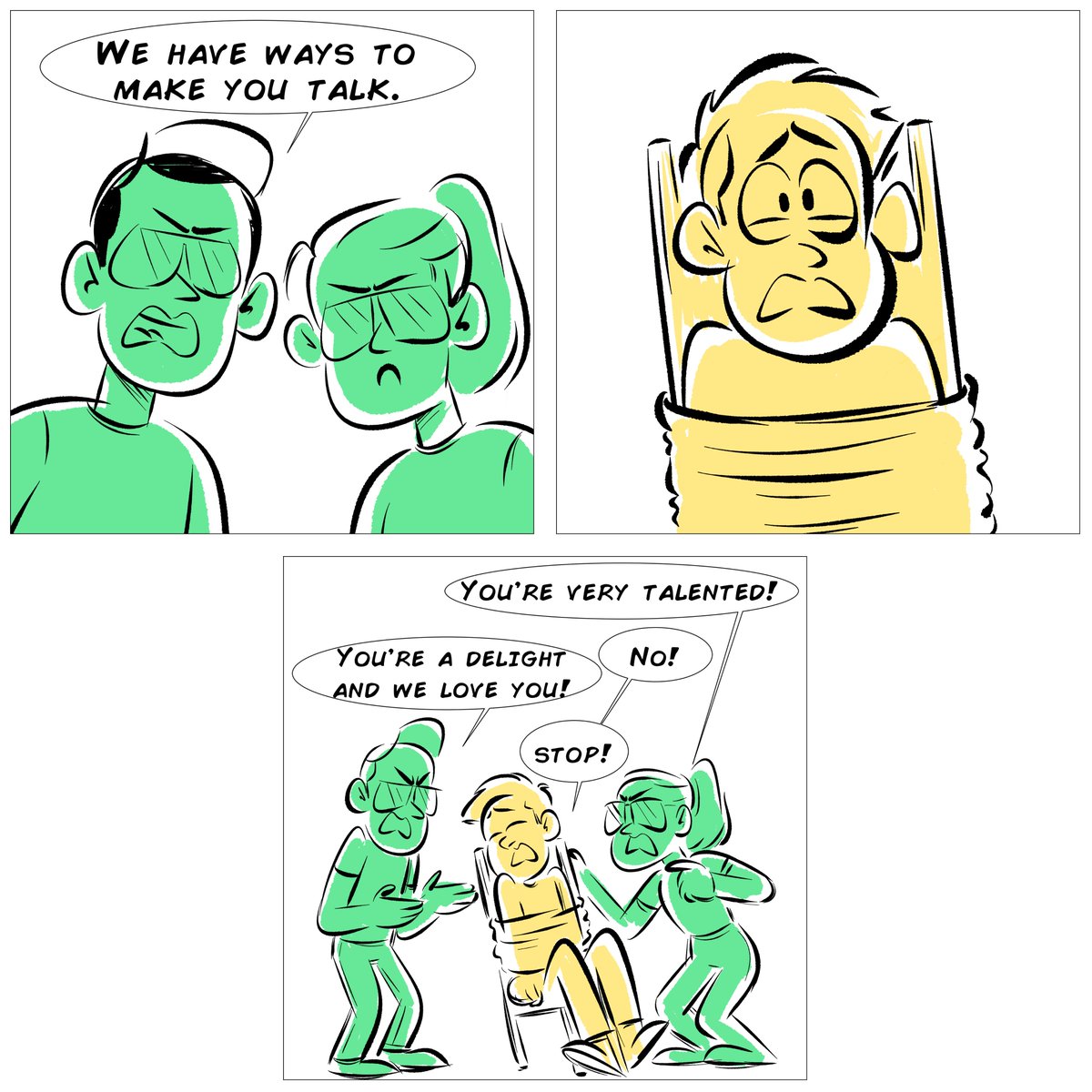 How to torture an artist. 