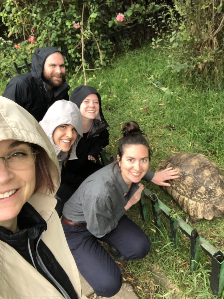 Today #TeamMonkey went on an afternoon field trip to the #LucyCafe to get a #CocaCola and visit all the toroises that live around the Ethiopian National Museum. 
@ryanyohler <a href="/theoldbones/">Marianne Brasil</a> @PaleoTesla @ThePaleoCat