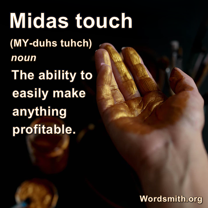 A.Word.A.Day --Midas touch