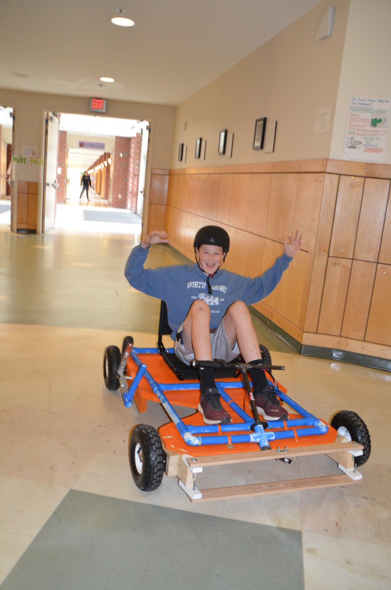 ColbyIMS's tweet image. Racing the solar charged electric go karts that students built down the hall of our school today.  It took a village but these memories of 6th grade science will not soon fade.  @Changeissimple1  @PBLWorks  @revisionsolar @NEED_Project @NSTA @SenechalSci124