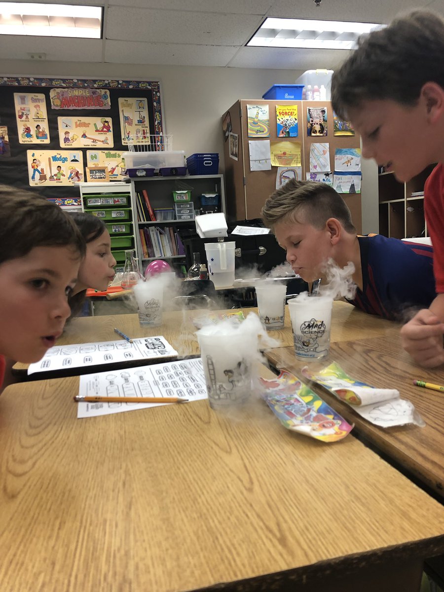 Thank you Mad Science for an awesome lesson on the states of matter with dry ice!