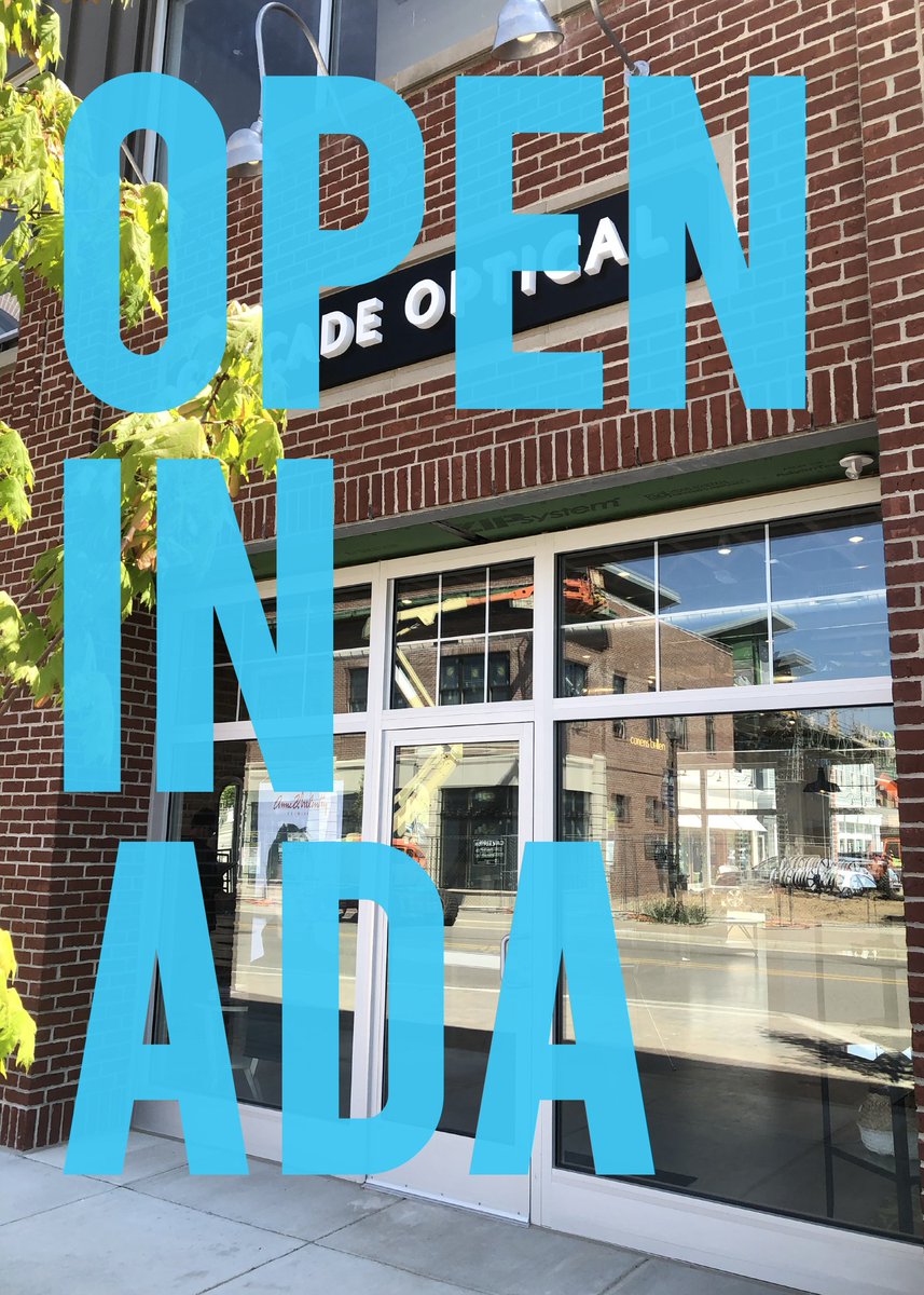 Cascade_Optical's tweet image. We've moved to our new location in downtown Ada! Come see us at 550 Settlers Drive, next to @tofroshop