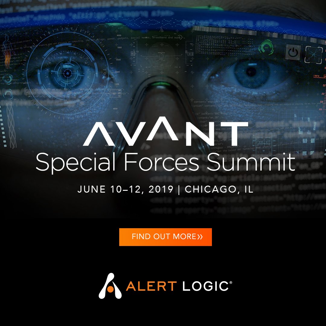 alert logic on twitter hey avant special forces summit attendees come see alert logic take part in the today s opportunities session security panel today at 4 20pm goavant avant ccc https t co gagpxntiqi https t co xz4ay1e6wm twitter