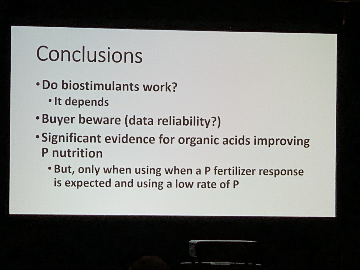 verdesian's tweet photo. Bryan Hopkins, Certified Professional Soil Scientist from Brigham Young University with conclusions on biostimulants and their place in sustainable 4R Stewardship BMPs at @Fertilizer_Inst #4RSummit https://t.co/LwwSp15bdJ