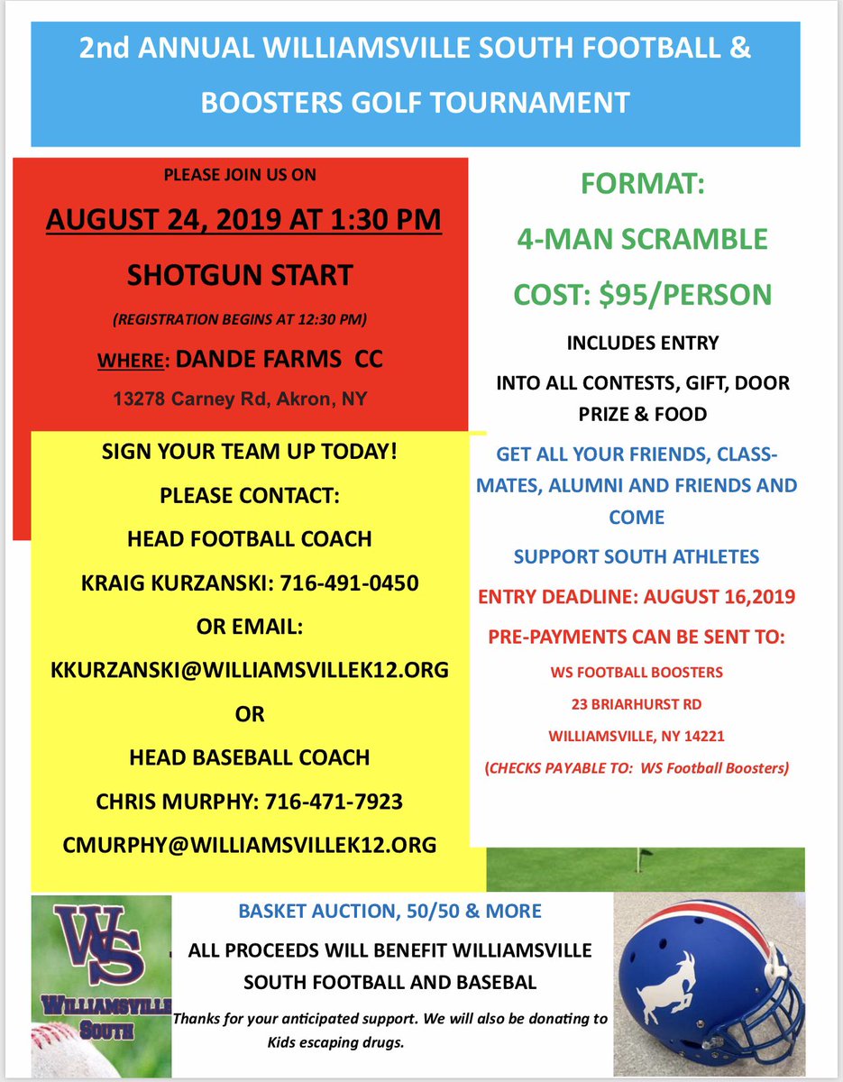 Join us for our 2nd Annual Golf Tournament on August 24th!!