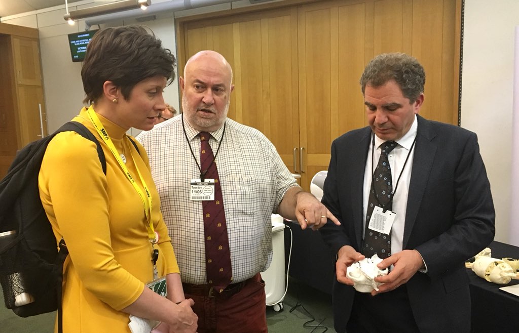 TheBDA's tweet photo. BDA Chair @MickArmstrong61 and Dr @AndrewDawood explain to @AlisonThewliss MP how modern dental technology can transform the lives of patients affected by oral cancer - and the importance of regular dental attendance to ensure early diagnosis https://t.co/VifhcwidCJ