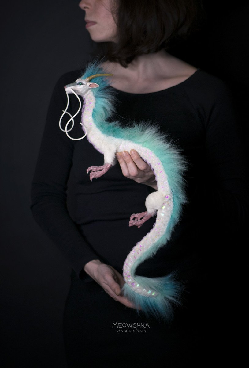 miaushka's tweet photo. Haku from "Spirited Away": moveable handmade art doll 💙

For sale. He is waiting for his master - please DM if this is you!

#artdoll #haku #spiritedaway #dragon #toy #handmade #craft #doll #handcrafted #fanart #ghibli #ghiblistudio https://t.co/Xy622xjGb7