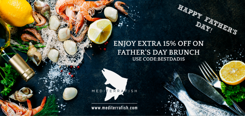 MediterraFish's tweet photo. 15% OFF on Father's Day Brunch &amp; 20% OFF on GIFT CARDS for DADS. Make a reservation 🎏💝🎁😉 - https://t.co/UOwwzqeYP8 https://t.co/nEVecgPizD