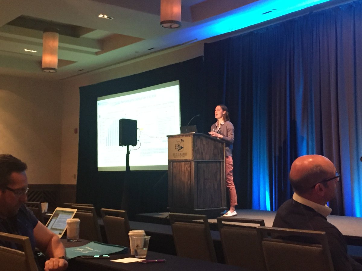 rickettsiology's tweet photo. Tori Talks!  Very dynamic talk about the cat flea genome at ASR.  #rickettsia2019 https://t.co/NP3Xl9nGZ7