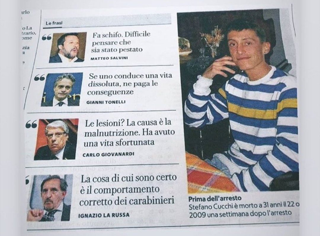 Ecco chi avete votato. 
Non possono essere definiti né uomini e né animali. 
Solo schifo.
#Vergogna 
#StefanoCucchi

#FabrizioMoro