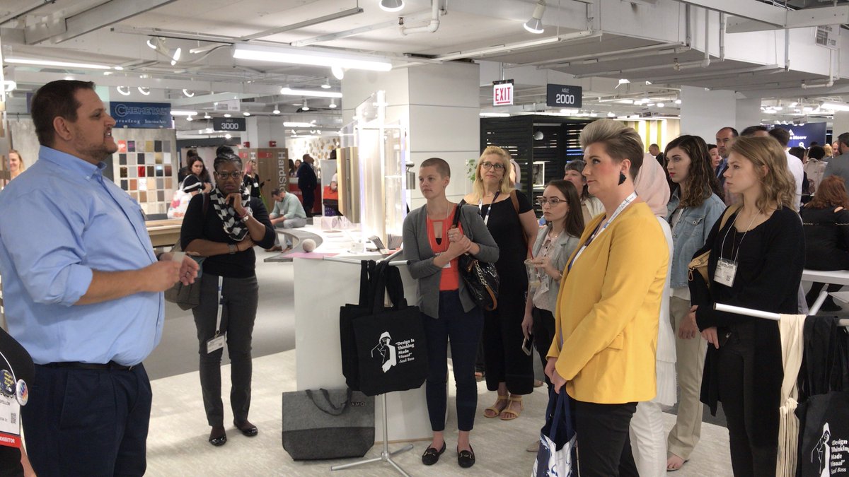 csinconline's tweet photo. The American Society of Interior Designers @ASID stopped by our @NeoCon_Shows booth 7-1030 today! We talked to students about the future of #design and about CS products with purpose that help make buildings better. #ASIDstudents https://t.co/An1AVm6mh3