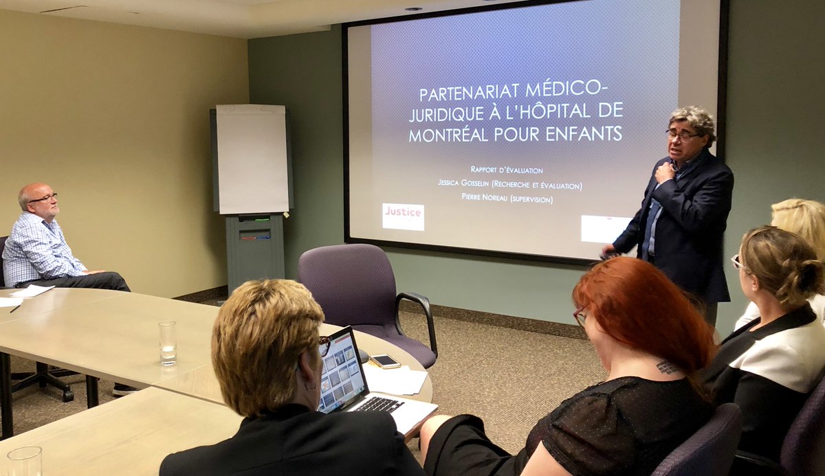 Nous tenions hier notre Assemblée générale annuelle ainsi qu'un panel sur le premier partenariat médico-juridique au Québec, mis sur pied avec l'Hôpital de Montréal pour enfants. Avec Dr. Michael Shevell, Professeur Pierre Noreau et Jessica Gosselin, chercheuse associée au projet