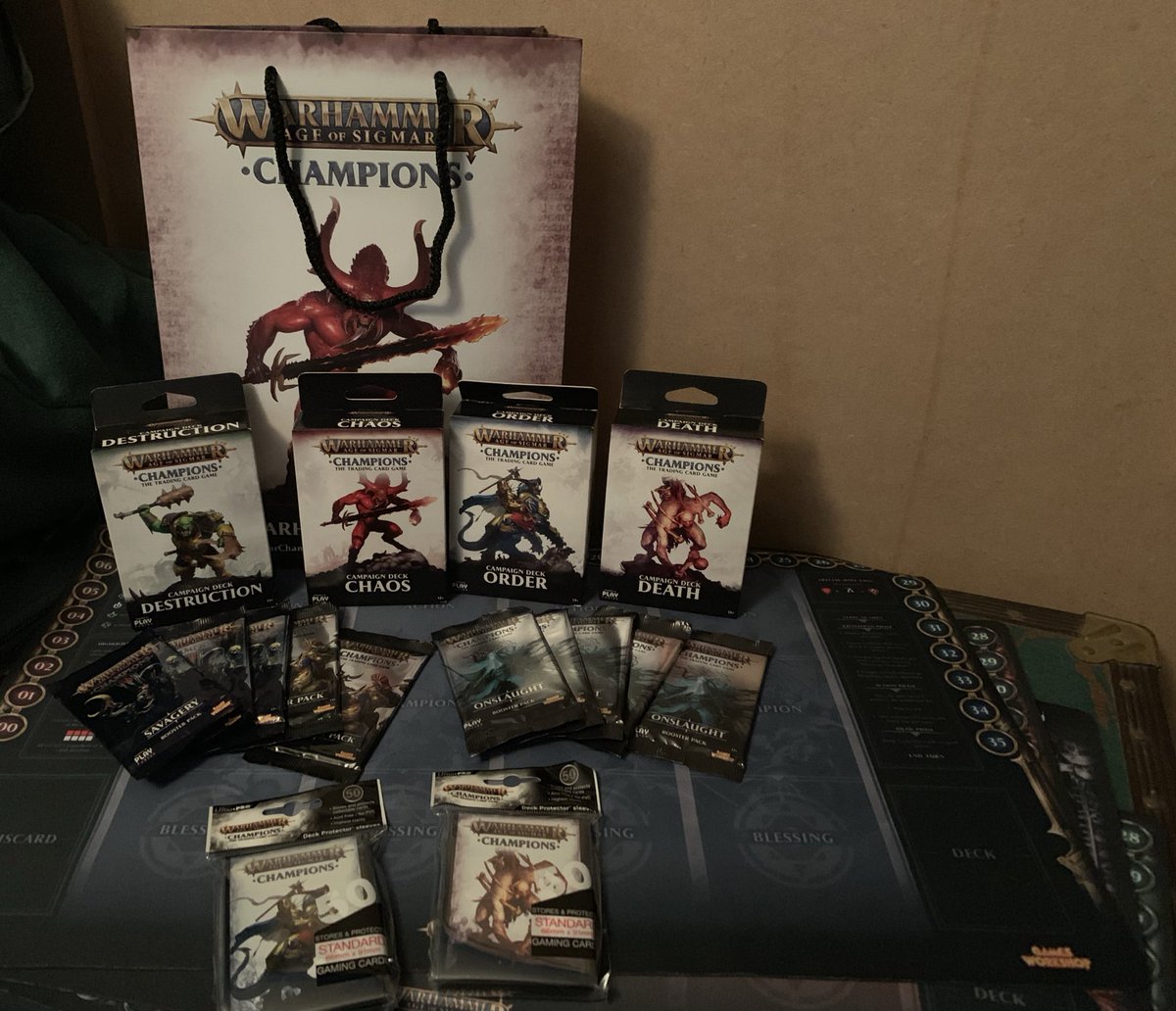 How about this awesome #Warhammerchampions bundle as a prize courtesy of @playfusion !! Raffle tickets available here justgiving.com/fundraising/Th…