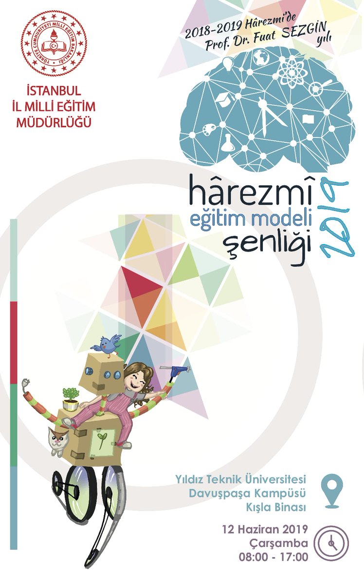 Hârezmî Eğitim Modeli Şenliği yarın!
Atölye çalışmaları, akademik bildiri sunumları, oyun ve eğlence alanlarıyla güzel bir gün sizleri bekliyor.
@tcmeb @ziyaselcuk @memleventyazici