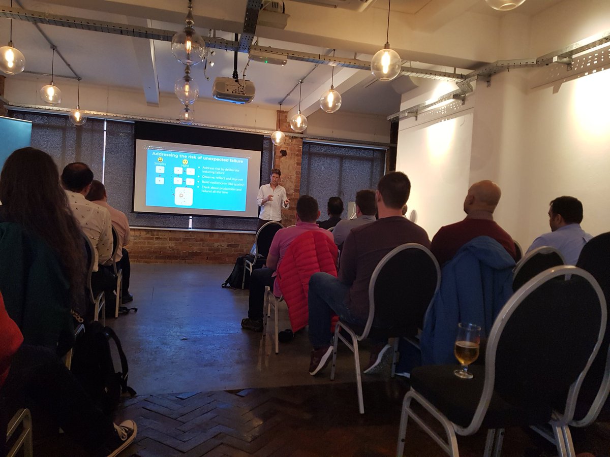 Anca1Constantin's tweet photo. Another great #ExpertTalks in #Leeds, from @lyndsp about dealing with chaos engineering #collaboration #softwaredevelopment https://t.co/kFJjS8ZnZM