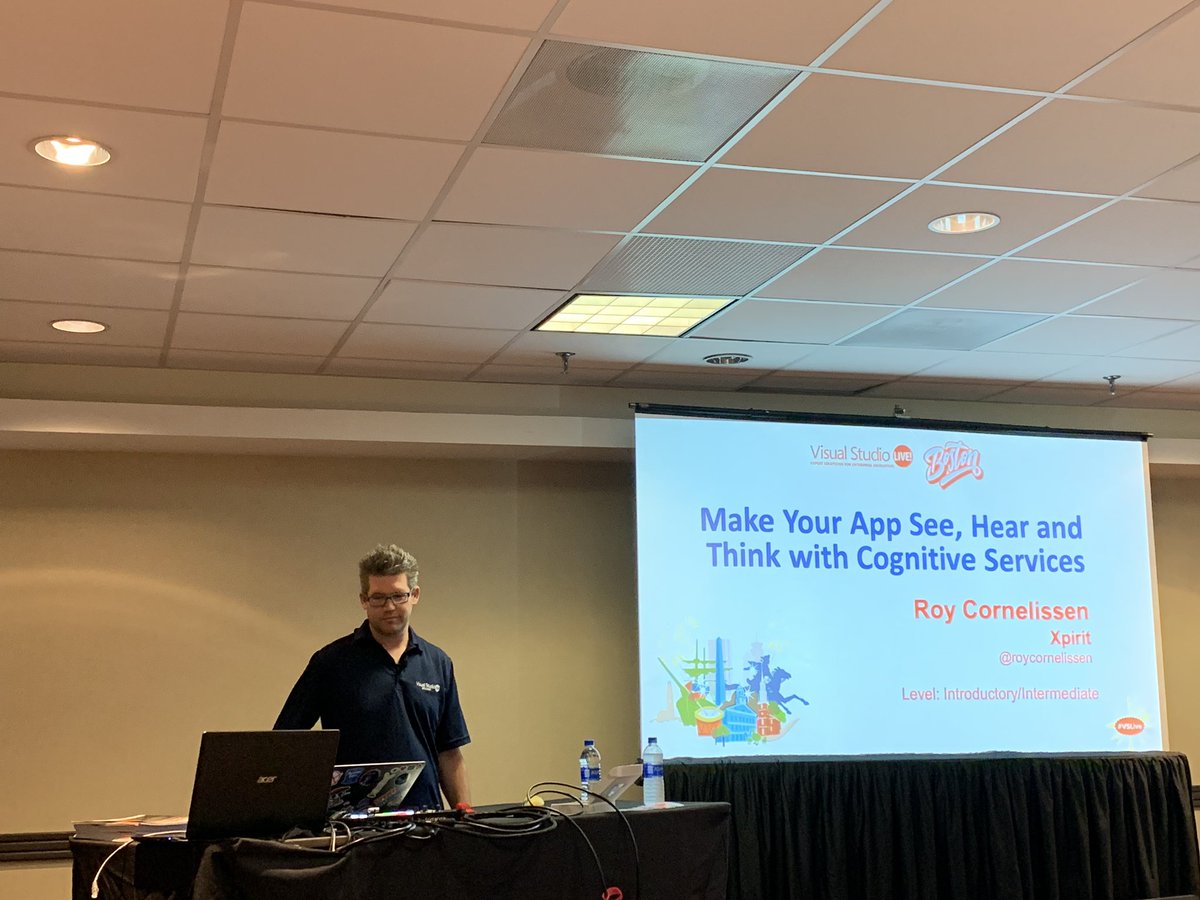 veronika_dev1's tweet image. Great to see my friend @roycornelissen talking about #CognitiveServices. I’m glad they’re getting more and more popular #MicrosoftML #AI #ML #Xamarin #VSLive @VSLive