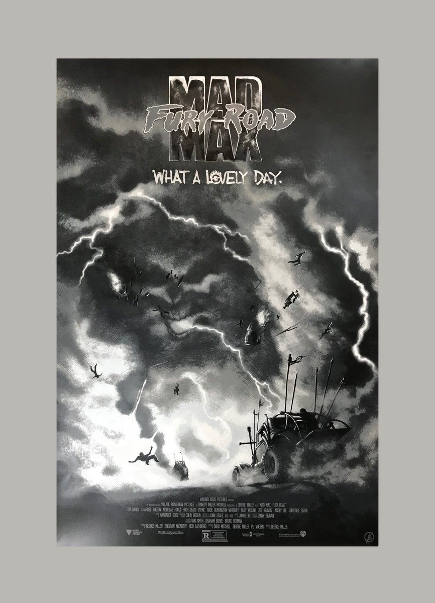 vgkids's tweet photo. Mad Max Fury Road by @WolfgangLeBlanc
.
• 24” x 36”, limited edition
.
• 18 Colors
.
• Printed on Shine Pearl Shimmer Reich Shine Paper
.
#illustration #madmax #madmaxfuryroad #artwork #alternativemovieposters #charlizetheron #tomhardy #vgkids https://t.co/dKB5kzyeKg