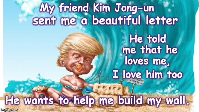 prayerfeathers's tweet photo. @SssParody #LoveLetters #KimTrump https://t.co/8AA9RuQpBF