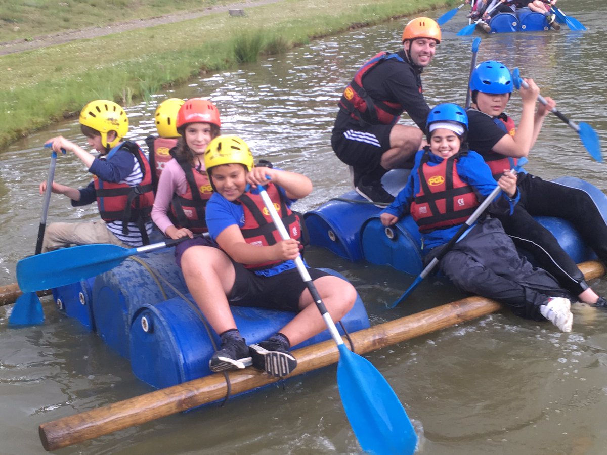 Year 6 had a great time with archery and raft building today! <a href="/PGLTravel/">PGL Schools & Groups</a> Smiles all round!
