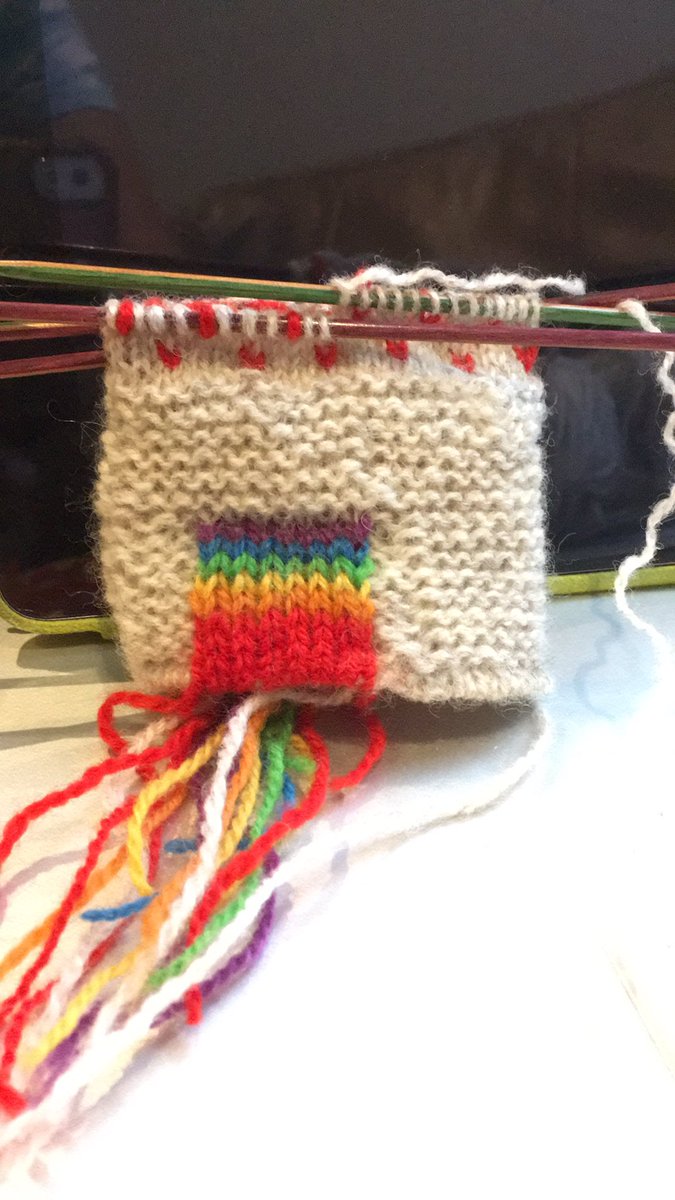 craftycrusader's tweet image. Hello @CraftBlogClub I’m working on a pair of mitts for my friend’s birthday. Weirdly I keep making loads of basic errors #craftblogclub #knittersoftwitter