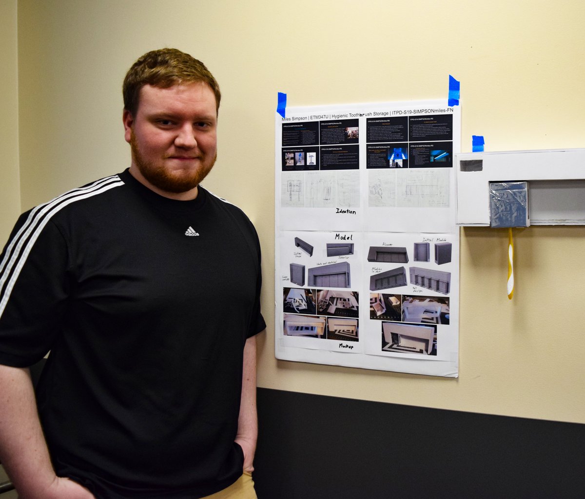 MaseehCollege's tweet photo. Many INCREDIBLE ideas and prototypes at the @ETMdeptPDX Intro to Product Design Final Project Gallery. Congratulations to Bryan Burns for winning Best Project for Dog Access to Rooftop Tents. #design #ThinkBoldMCECS #postersession #innovation #innvention #Engineering #prototype https://t.co/MXwKkrSDdk