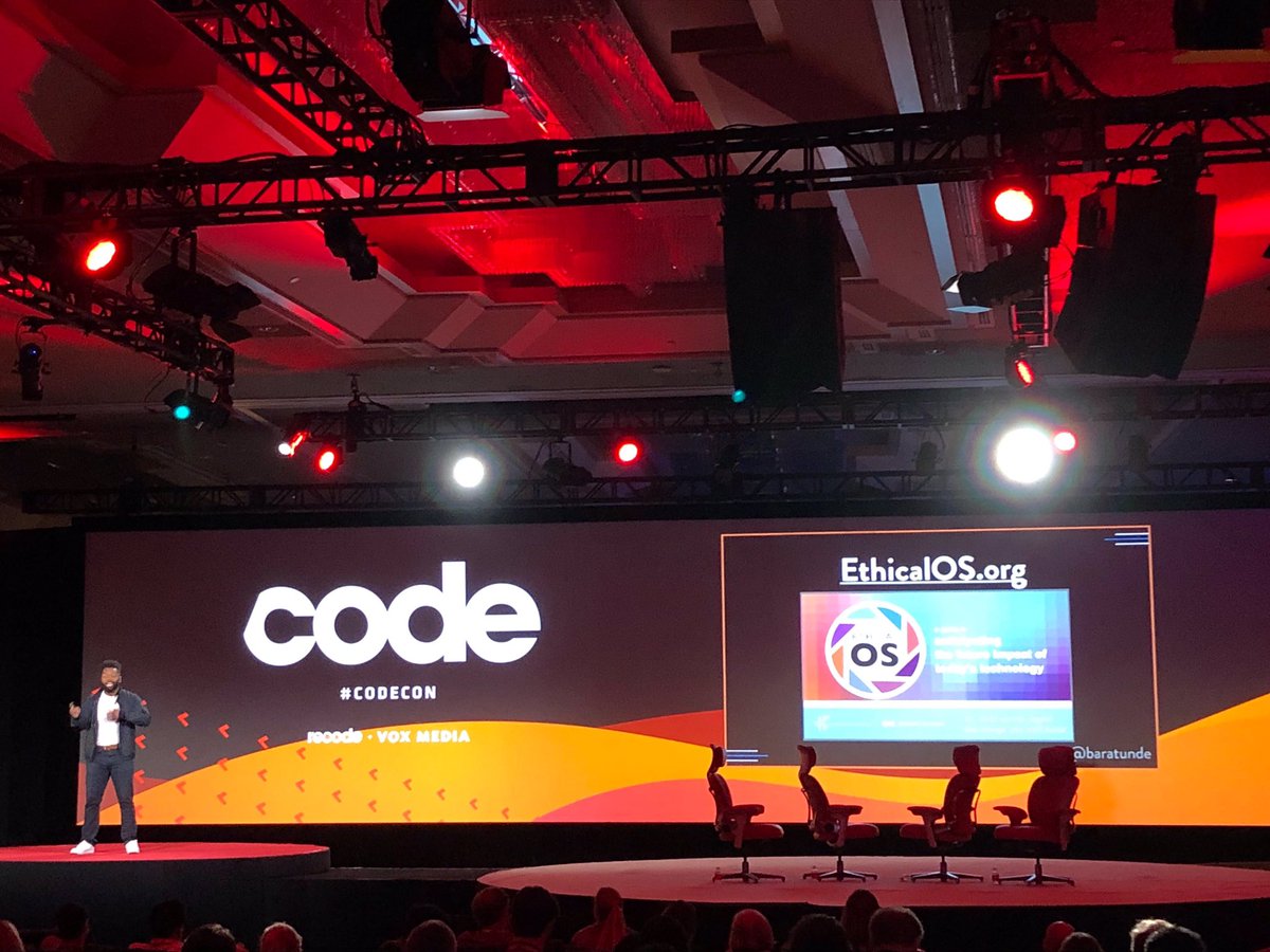 kanahammon's tweet image. Thanks to @baratunde for the #EthicalOS shout out today at #CodeCon. Learn more about @OmidyarNetwork’s efforts to advance #ResponsibleTech tech here ➡️ omidyar.com/beneficial-tech