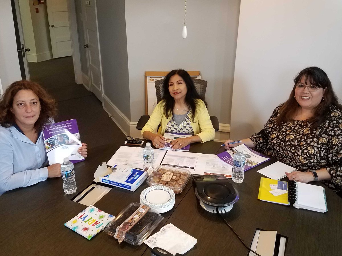 cdacouncil's tweet photo. Ms. Nelida Andres and @sprunedah from @montgomerycoll met at the Council with Vilma M. Williams, Senior Manager of Multilingual and Special Programs to discuss ways to reach out to potential #CDA students in Maryland and across the United States. #ECE https://t.co/6yePHCSFuN