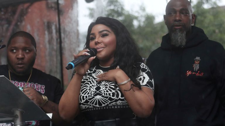 Lil' Kim spoke at Notorious B.I.G.'s street renaming ceremony in Brooklyn.