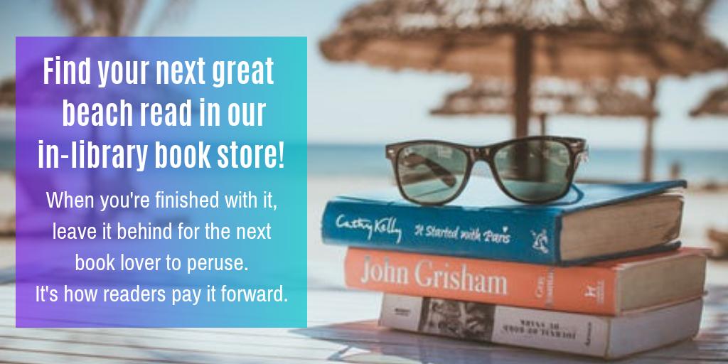 MendonLibrary's tweet photo. Most of our book store finds are only $1, so if they get sandy or salty from those warm ocean breezes, no worries! #mendon #honeoyefalls #hfl #hflcsd #librarybookstore #bookstore #librarylife #readeverywhere https://t.co/uvBqTfO1YL