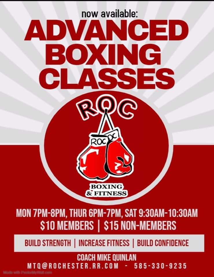 Check out these new classes! #roc #boxing #fitness