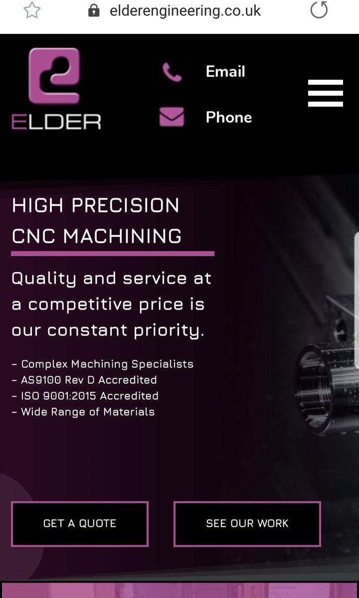 ElderEngLtd's tweet photo. New website launched today check it out and let us know what you think. Big thanks to @WillHuntAMI and the team great job. https://t.co/VKGfwK8JsS