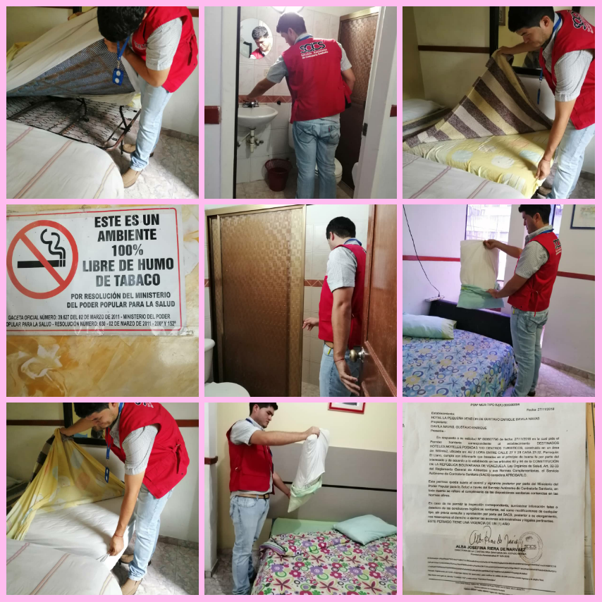 SACS_MERIDA's tweet photo. Inspección de vigilancia y control  al Hotel la pequeña Venecia ubicada en municipio Libertador por el funcionario Jorge Vergara. @SACS_MPPS @vegamendez666 @Omcarcaldera1 @omcar20 https://t.co/e3tJHSX8BL