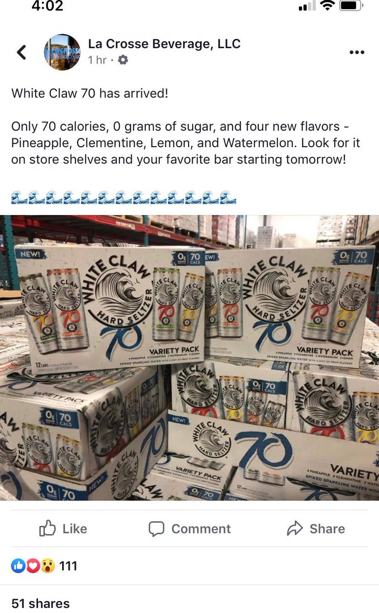 ChantelChang85's tweet photo. @WhiteClaw No but I have been wondering when these new flavors will be on the shelves in Michigan!!!??!? https://t.co/sm62absANh