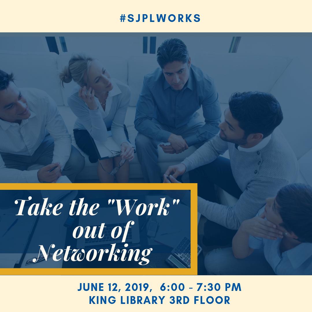 sjsulibrary's tweet photo. Learn how to get the most out of #networking with this workshop hosted by @sanjoselibrary. This workshop is geared towards beginners & gives #tips & #tricks to help you make an #impact through #businessnetworking! #sjsulibrary #business #SJPL #kinglibrary15 https://t.co/eGz6MSdDEX