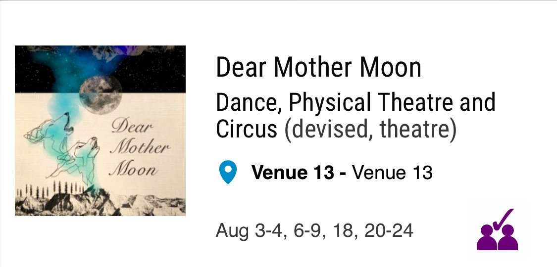 🌿🌙🐺Link in bio!!!🐺🌙🌿
#MakeYourFringe #FollowTheHowl #edfringe #edfringe2019 #ShowYourWild #StrongFemaleArt #WildDanceTheater #JointheCommunity #Wecantwaittomeetyou