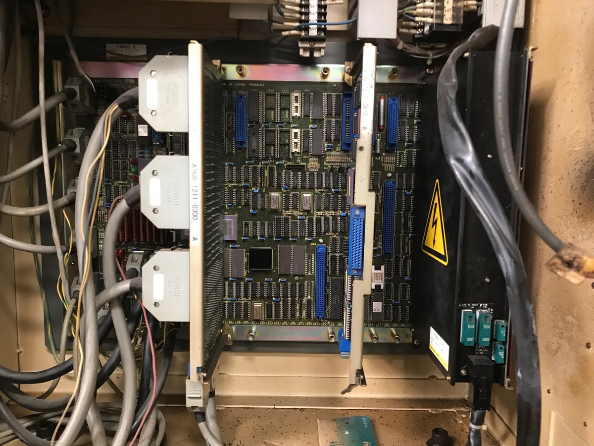 machine_support's tweet photo. Fanuc motherboard fitted machine back up and running #machine_support #fanuc #ukmfg #Productivity https://t.co/PUp9yl2fFc