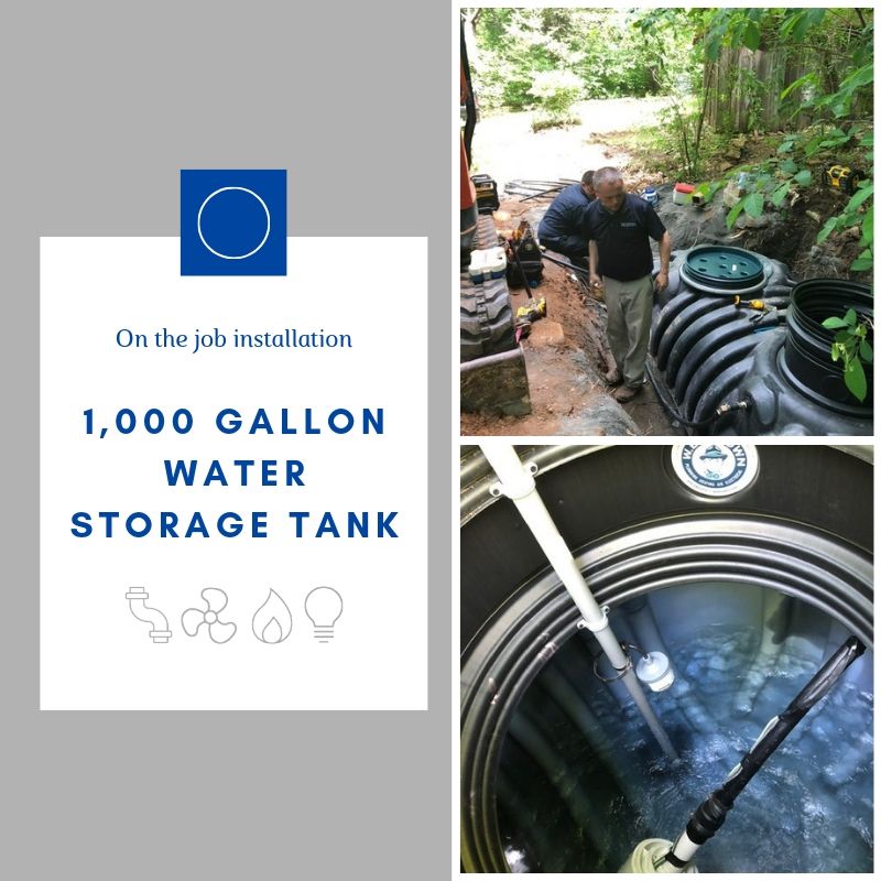 No matter how big or small of a project, like this recent installation of a 1000 Gallon Water Storage tank, W.E. BROWN is here to help you stay comfortable every step of the way.