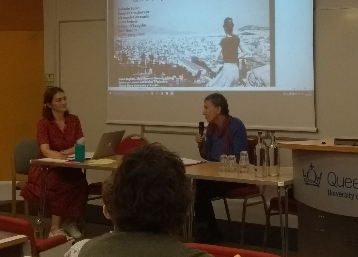 floretta_voice's tweet image. &quot;#socialreproduction &amp;amp; value theory is coming back because #crisis is everywhere&quot;. By S Federici, A Mezzadri and C Quentin on #state #accumulation #labout @QMUL