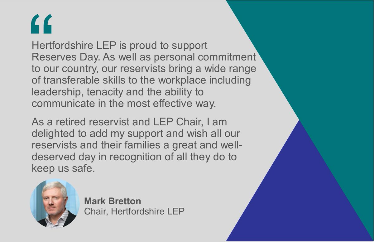 HertsFutures's tweet image. Our Chair Mark Bretton was a reservist for nearly 20 years and we couldn't be more proud to #SaluteOurForces this #ReservesDay. Thank you to all the brave men and women who volunteer their time for our country. #ForcesFriendlyEmployer @ArmedForcesDay ow.ly/MNr750uNbsV
