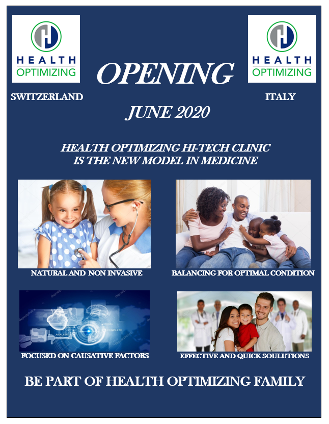 Health_Italy's tweet photo. Arrivano in Italia le cliniche HI-TECH HEALTH OPTIMIZING
il nuovo modello di medicina che permette di raggiungere 
il più alto livello di condizione fisica e mentale

ricerchiamo partners interessati a partecipare a questo progetto unico
NON INVASIVA, NATURALE, EFFICACE, HI-TECH https://t.co/NlarfljmDV