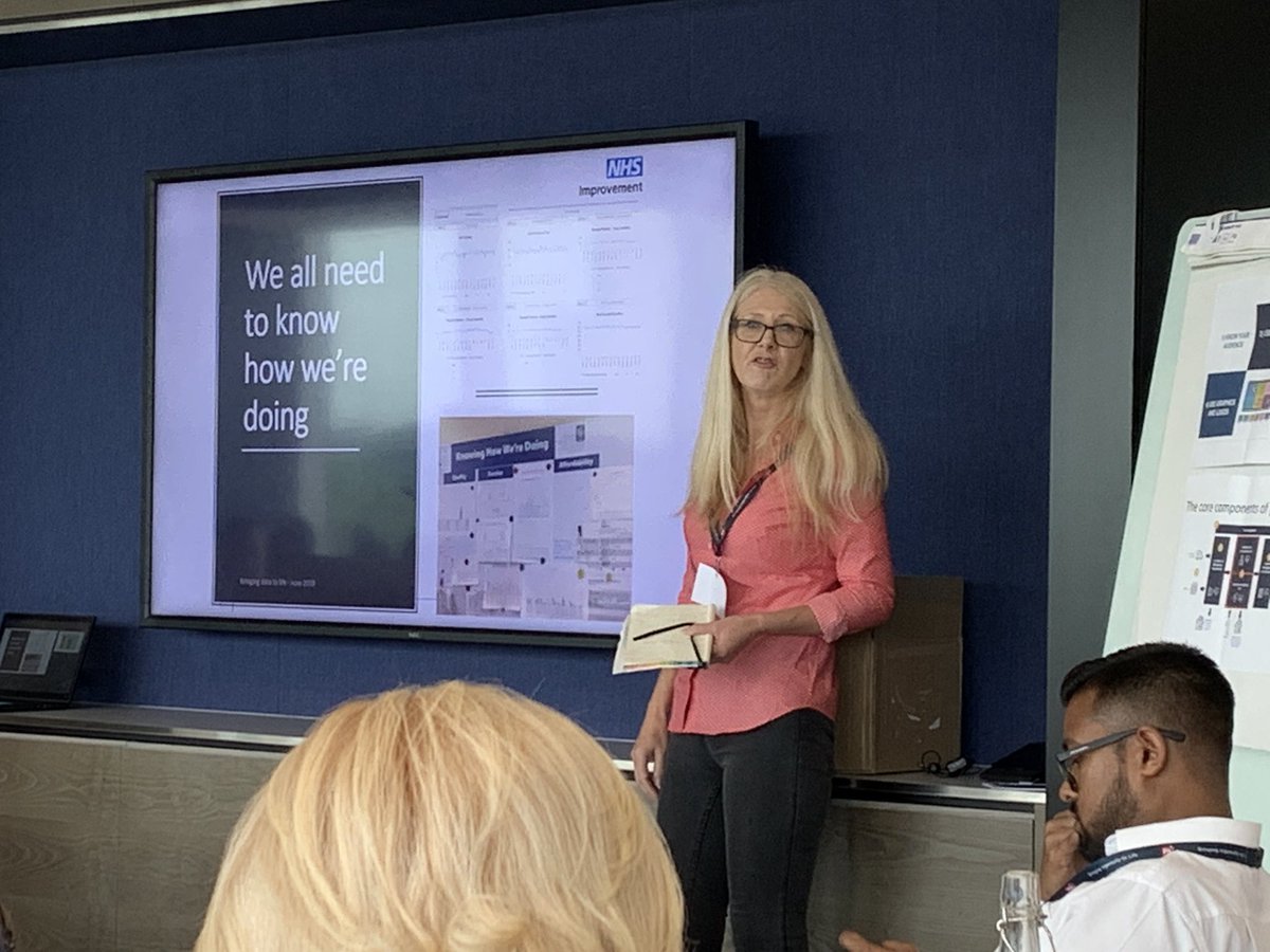 BiegaDarren's tweet photo. Wendy Rees from ECIST highlights the importance of knowing the current status of your service, trust and local health and social care system! Do your staff know how their doing? @HealthInnovMcr @AHSNNetwork #NHSFlow2019 #UMUnit https://t.co/lSQ5TgKJZW