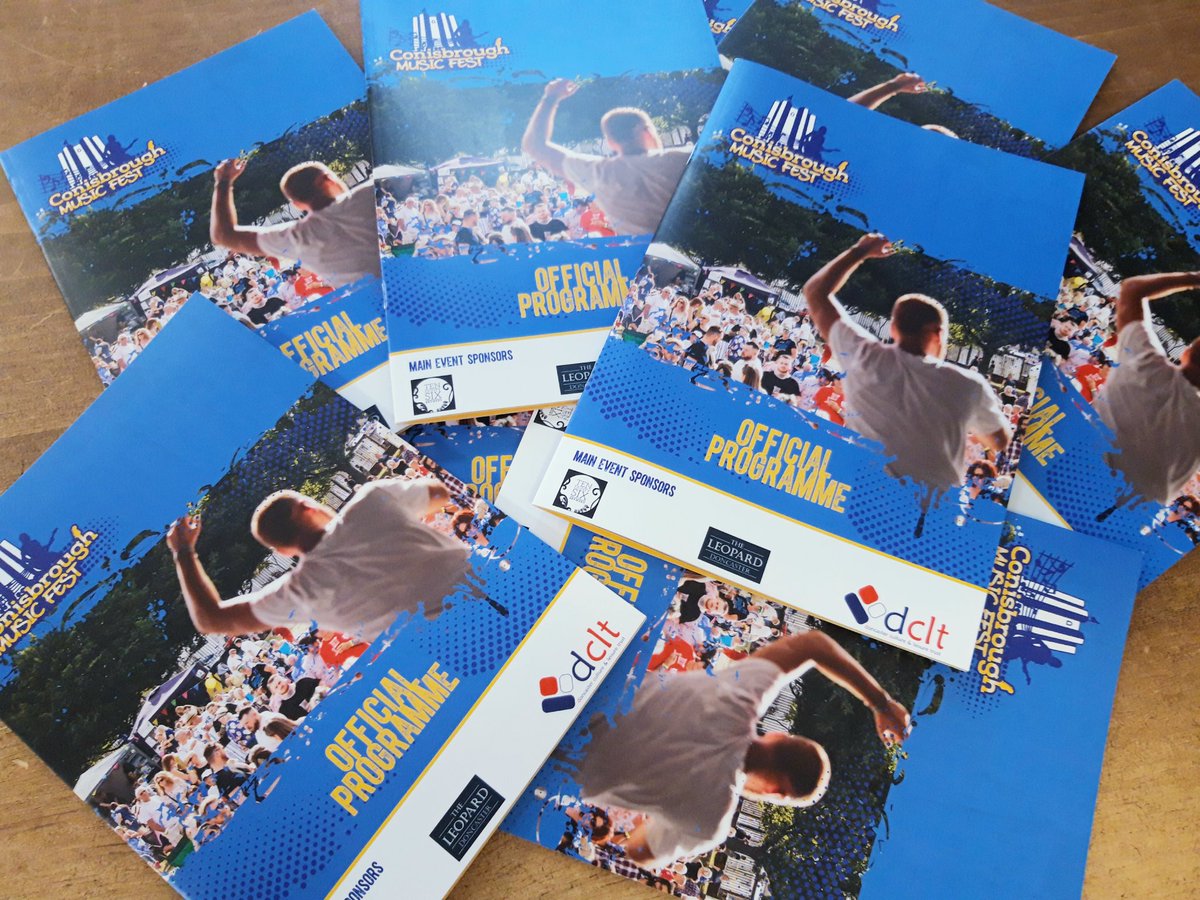 Programmes for #CMF2019 have landed, oh is getting close now!!!

Get them tickets at conisbroughmf.com! ✌

#musicfestival #festival #gigs #livemusic #livebands #music #yorkshire #doncasterisgreat #barnsleyisbrill #sheffieldissuper #rotherhamiswonderful