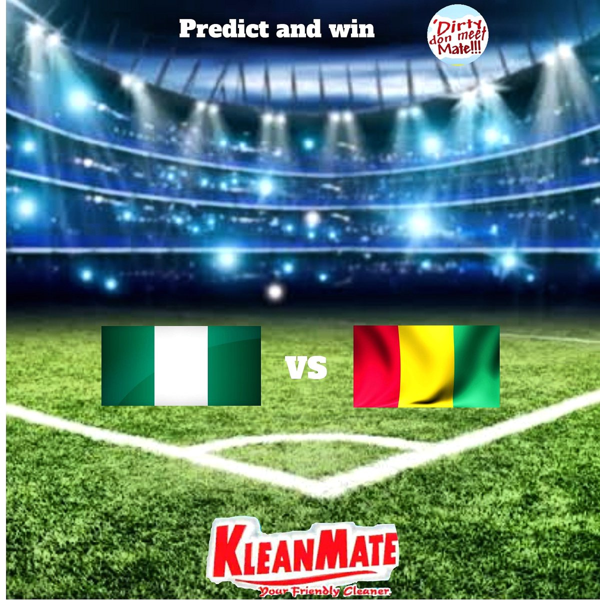 kleanmate's tweet image. Let's cheer up the Eagles in AFCON, and exercise our knowledge about futball to Win @kleanmate T-shirt and Cap, One carton of Toilet Cleaner and #2000 airtime. 
Predict any player that will score for our Super Eagles’ match on Wednesday and who will first to pass #TotalAFCON2019