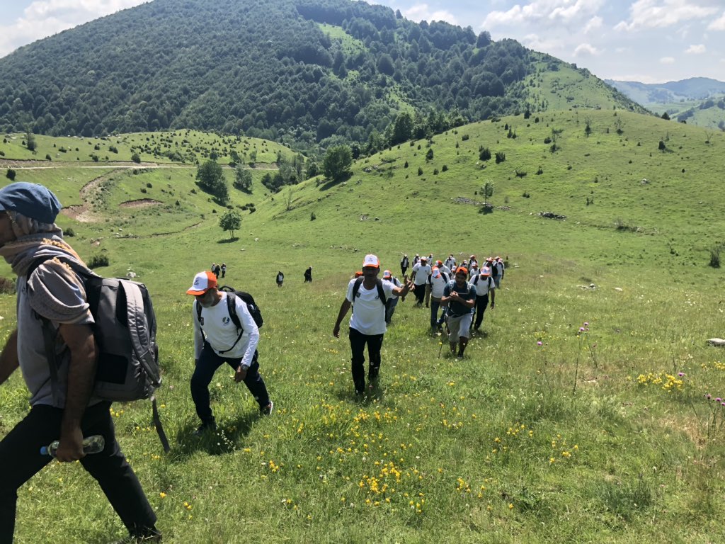 نظم الفريق اليوم 26/6/2019 مسيرا جبليا في الجبال الاولولومبية بجمهورية البوسنة والهرسك بمشاركة 50 شابا من السلطنة ضمن الرحلة التي نظمها الفريق بالتعاون مع هدهد السلام للسفر والسياحة