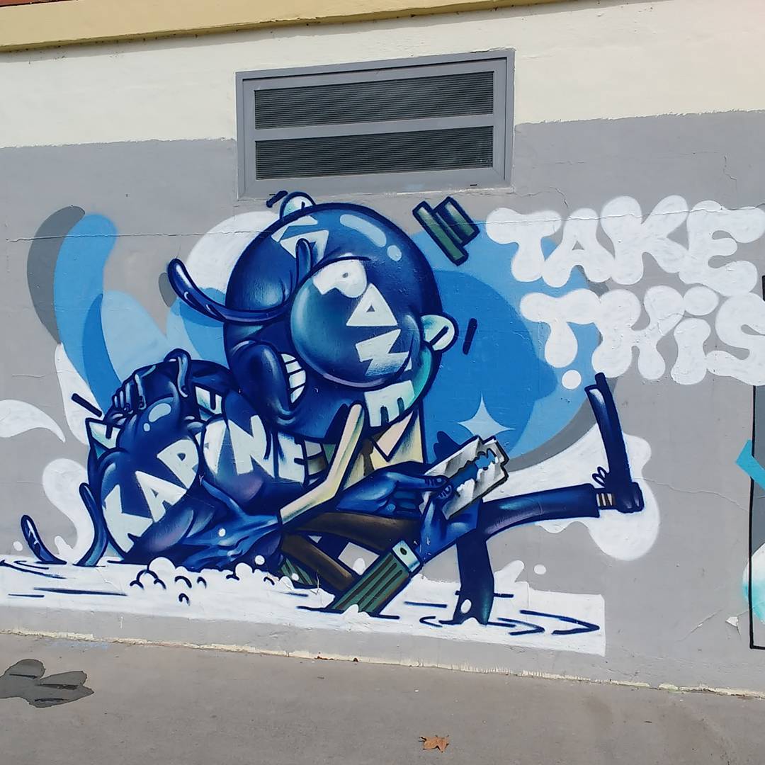 GarunaBorBor's tweet photo. #Kapone-ren hormairudi berri bat topatu nuen bidetik :-) Oker ez banaiz Nivea poteen bere beste lanaren gainean egin du oraingoan :-( #KalekoArte #StreetArt #Zaramaga #Gasteiz https://t.co/mlIHKP0Z2j