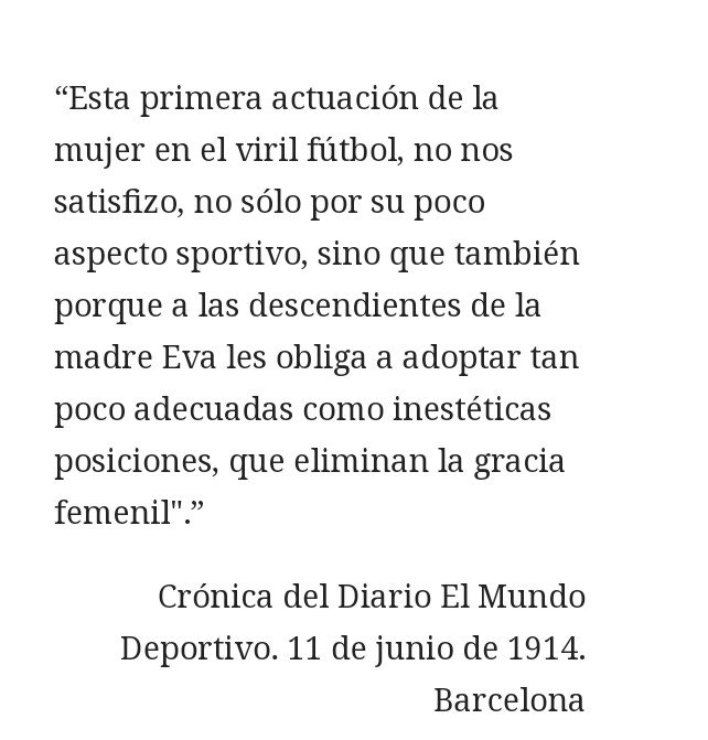 Agustindemarras's tweet photo. Primera crónica del primer partido de fútbol femenino en España... Las hijas de Eva se rebelan!!!#MundialFemenino https://t.co/Njxmf5qXgN