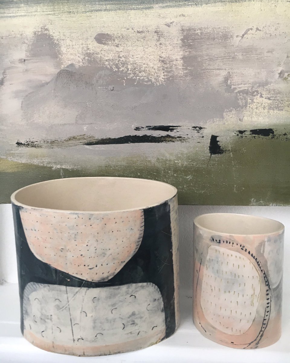 Beautiful work from <a href="/JuliaPoultonART/">Julia Poulton</a> and Anna-Marie Magson.  Show closes 19 July.  Next open weekends 6/7 and 13/14 July. Come and see! #Harrogate #contemporaryartist #contemporaryart #ceramics #NorthYorkshire